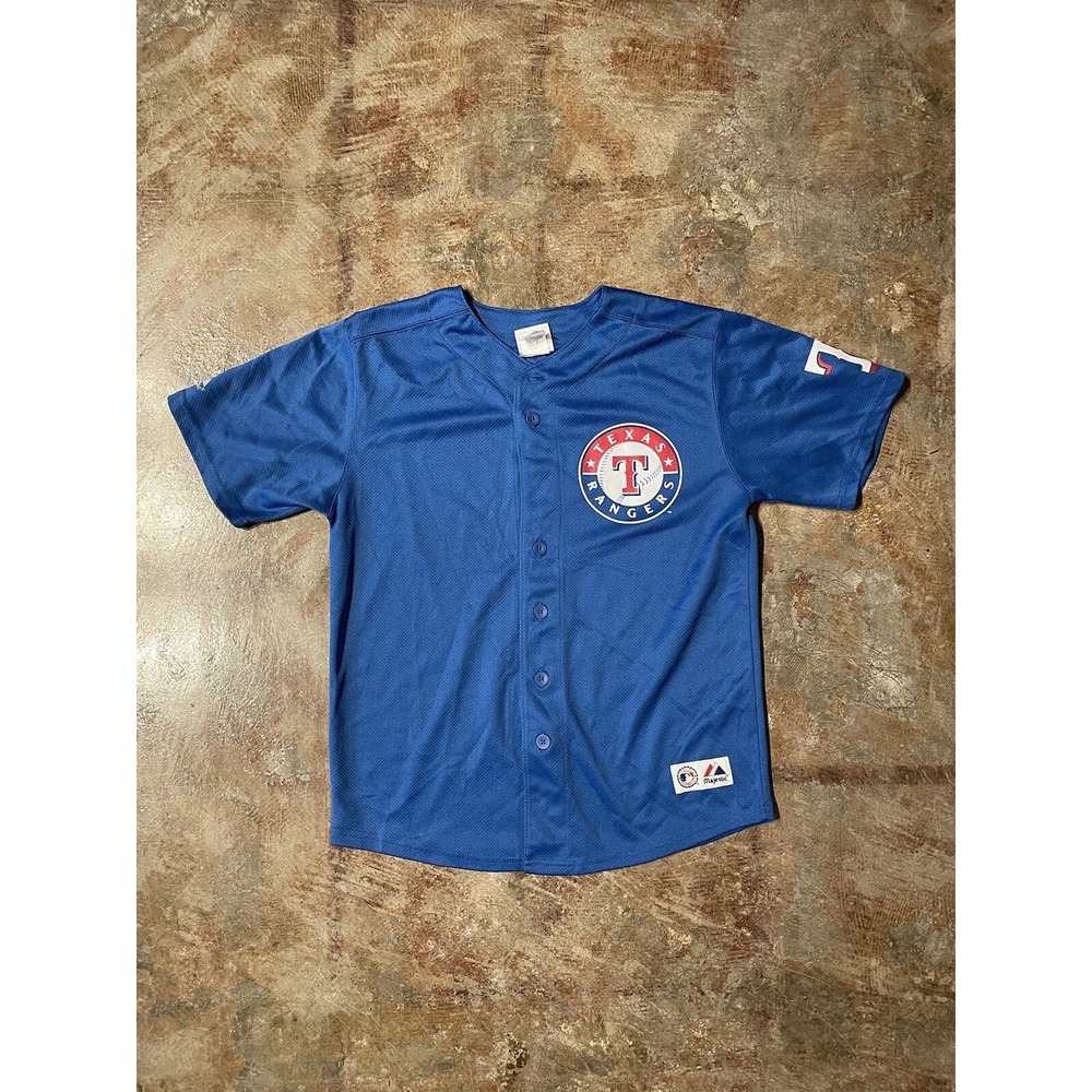Texas Rangers Majestic MLB Jersey Sz‎ S/M *